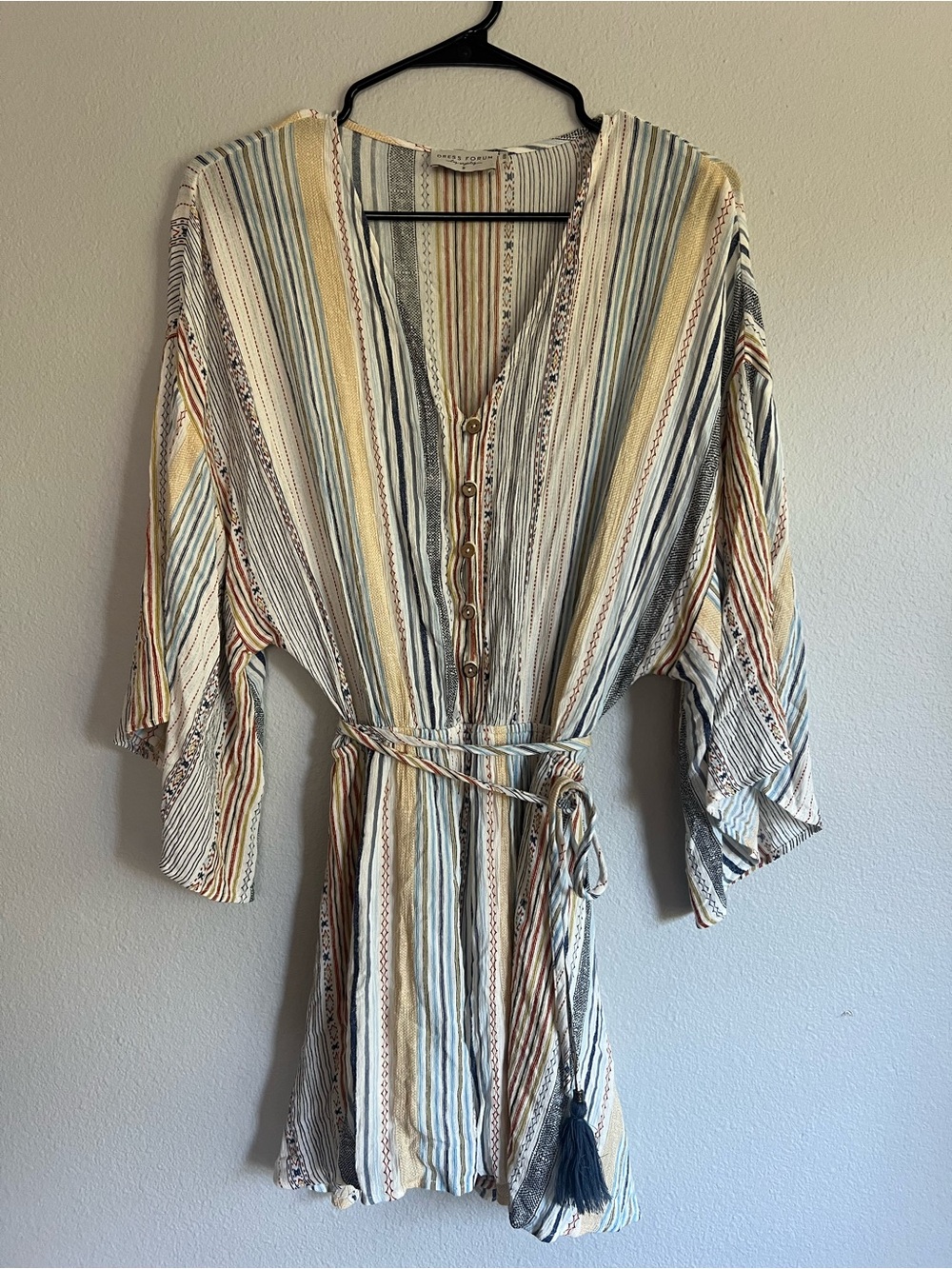 Dress Forum Striped Romper, S
